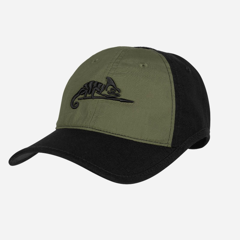 Бейзболна шапка Helikon-tex Logo Cap Black/Olive Green