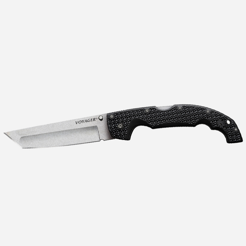 Knife Cold Steel VOYAGER XL TANTO POINT - PLAIN EDGE AUS10A Griv-Ex