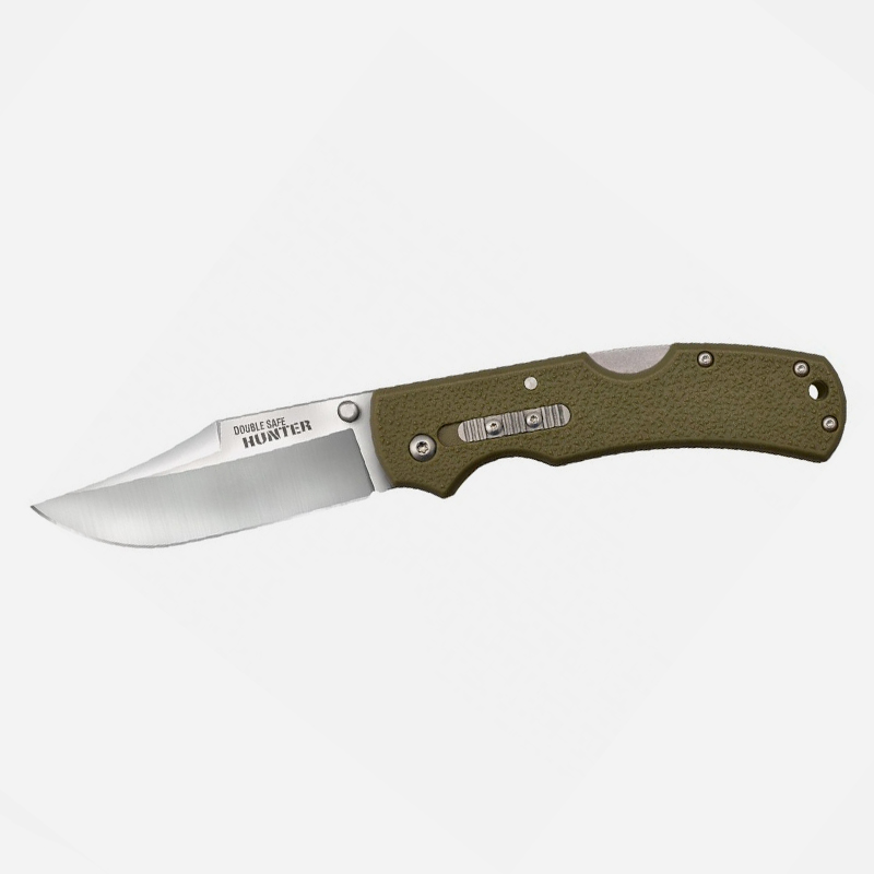 Knife Cold Steel DOUBLE SAFE HUNTER 8Cr13MoV OD GREEN