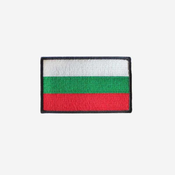 Пач флаг на България бродиран голям