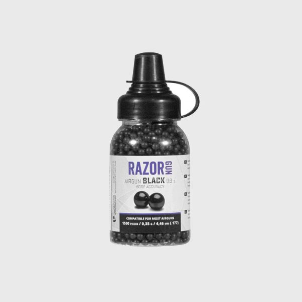 Стоманени-сачми-BBs-RazorGun-Black-4,46-mm