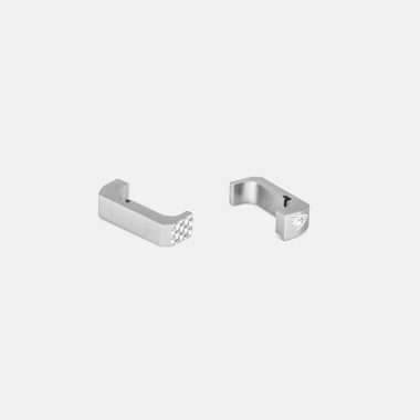 Уголемен бутон за освобождаване на пълнител Toni System за Glock Gen. 4-5 Silver