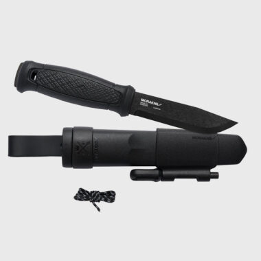 Mora Garberg Carbon Black Blade Knife with Survival Kit