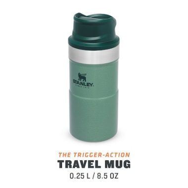 Термо чаша за път Stanley Trigger Action Travel Mug 0.25L Hammertone Green