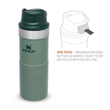 Stanley Trigger Action Travel Mug 0.35L Hammertone Green » Arms-Bg Оръжеен Магазин