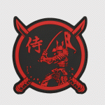 Пач 3D PVC Samurai Warrior