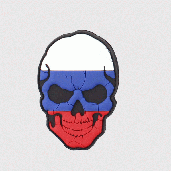 Пач 3D PVC skull Russia