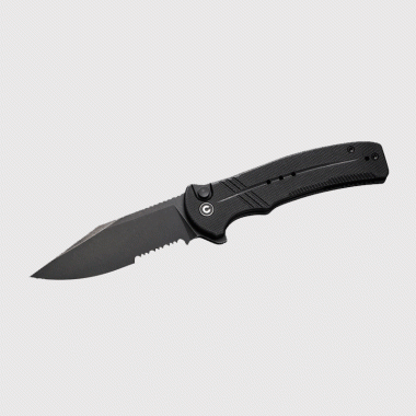 Нож Civivi Cogent 14C28N G10 Black Half Serrated