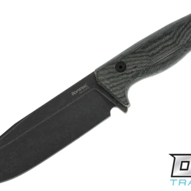 LionSteel T6 K490 Black Canvas Micarta Old Black Blade Knife