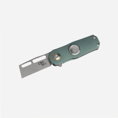 CH KNIVES Spinner Small Pocket Ti S35VN Green Knife