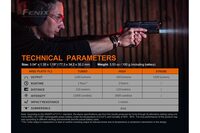 Пистолетен фенер Fenix GL19R Rechargeable Tactical Light 1200 Лумена