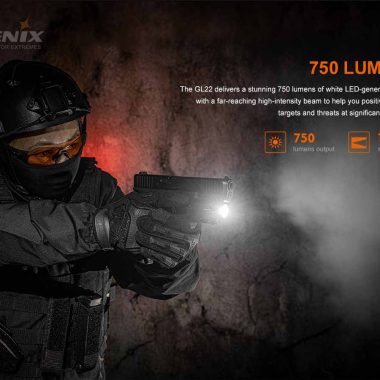 Пистолетен фенер с лазерен целеуказател Fenix GL22 Red Laser 750 Лумена