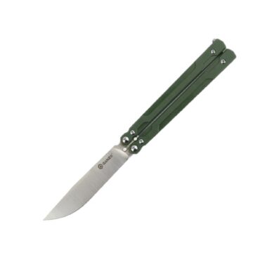 Ganzo Balisong G766 440C G10 Green Knife