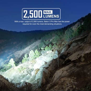 Заряден Фенер Olight Baton 3 Pro MAX 2500 Лумена CW-OD Green