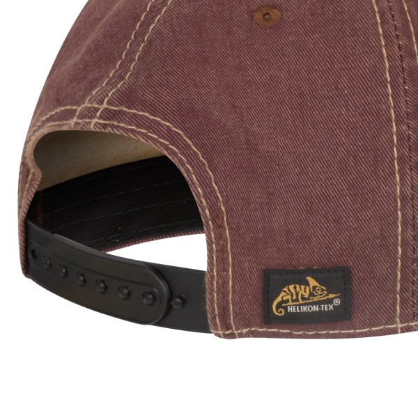 Бейзболна шапка Helikon-tex Tactical Snapback Cap Dirty Washed Maroon