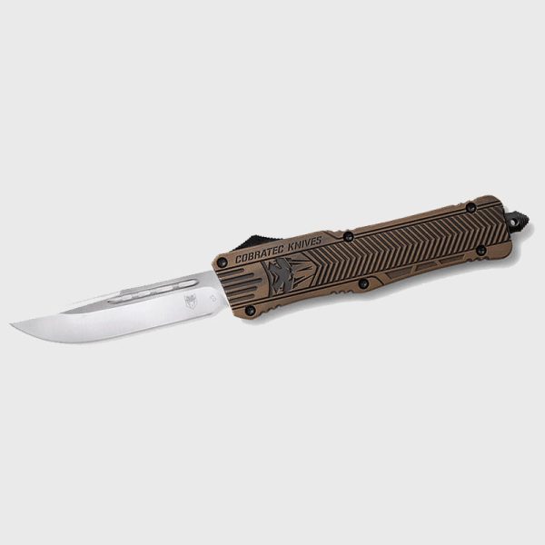 Автоматичен Нож CobraTec Large CTK-1 Drop D2 Bronze Distressed