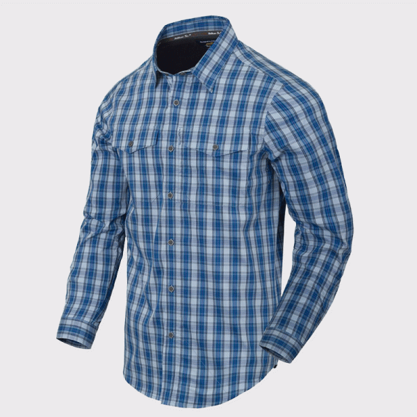 Риза-Helikon-tex-Covert-Concealed-Carry-Shirt-Ozark-Blue-Plaid