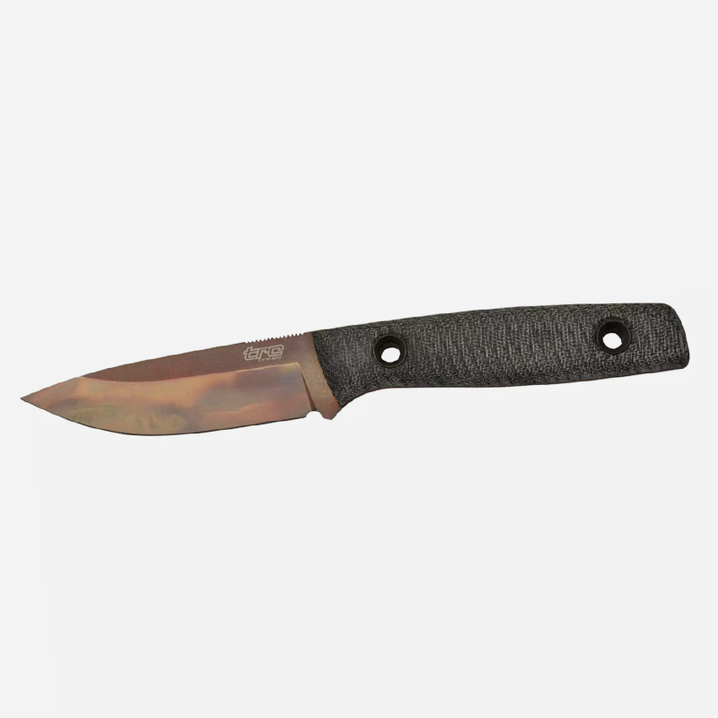 TRC CLASSIC FREEDOM M390 Apocalyptic finish Black Canvas Micarta