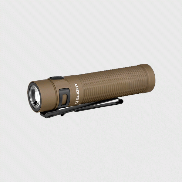 Заряден Фенер Olight Baton 3 MAX 2500 Лумена CW Magnesium Alloy Desert Tan