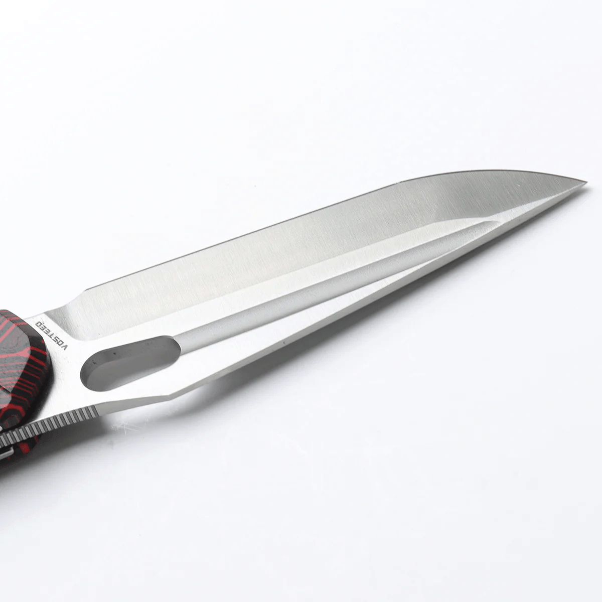 Knife Vosteed Thunderbird S35VN Topo G10 Black and Dark Red