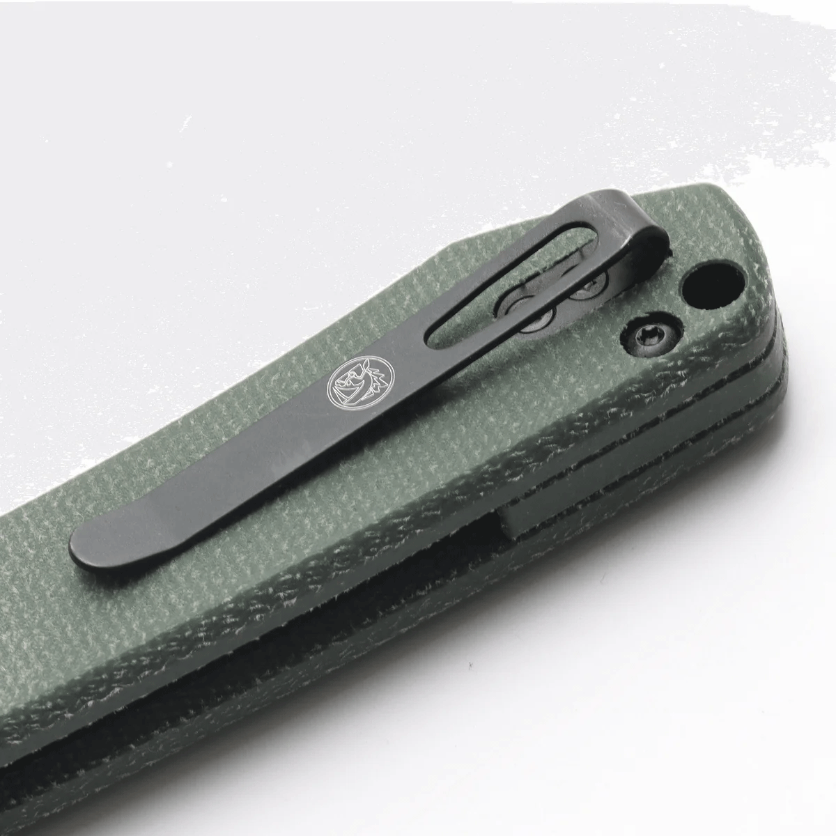 Нож Vosteed Raccoon 14C28N Micarta Green Stonewashed Black