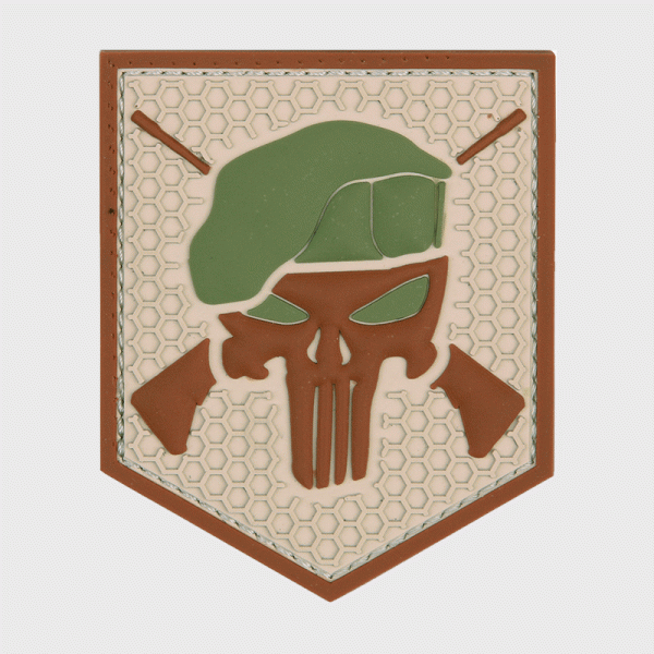 Пач 3D PVC Commando Punisher coyote