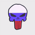Patch 3D PVC Punisher Russia