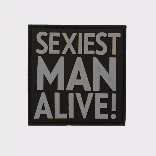 Пач 3D PVC Sexiest man alive grey