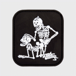 Пач-3D-PVC-two-skeletons-black