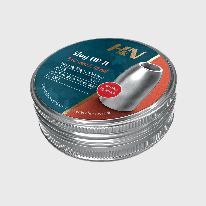 Проектил H&N Slug HP II 7.62мм .30cal 54 grain Проектил H&N Slug HP II 7.62мм .30cal 54 grain