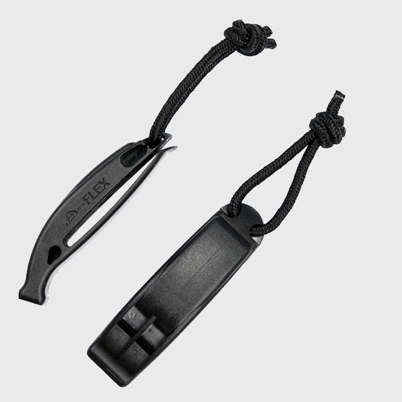 Сигнална свирка 101 INC Tactical Whistle Molle 2 бр Black