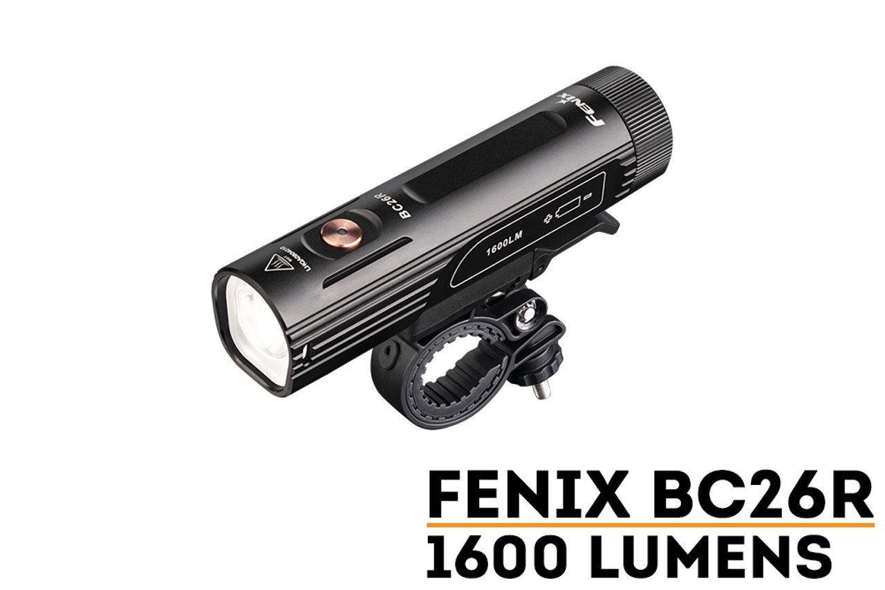 Комплект Велосипеден фар Fenix BC26R RECHARGEABLE 1600 Лумена Заден Стоп Fenix BC05R V2.0