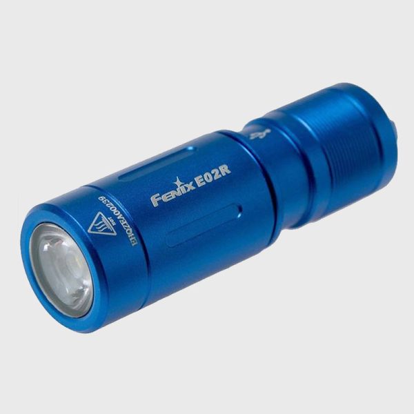 Фенер Fenix E02R RECHARGEABLE EDC 200 Лумена Blue