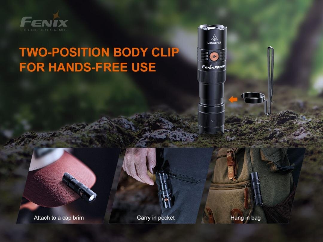 Фенер Fenix PD25R FLASHLIGHT 800 Лумена