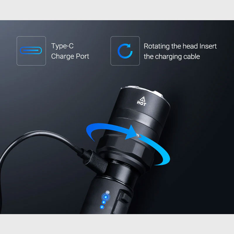 Фенер Nextorch P84 Duty Flashlight with Omnidirectional Signal Light 3000 Лумена