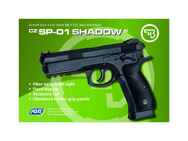 ASG CZ SP - 01 SHADOW 6mm CO2 Airsoft Pistol » Arms-Bg Оръжеен Магазин