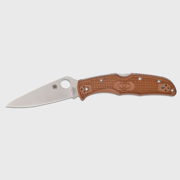 Нож Spyderco Endura 4 Flat Ground VG 10 FRN Brown