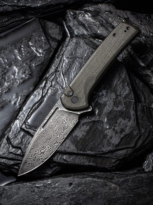 Civivi Conspirator Damascus Micarta Dark Green Knife » Arms-Bg Оръжеен Магазин