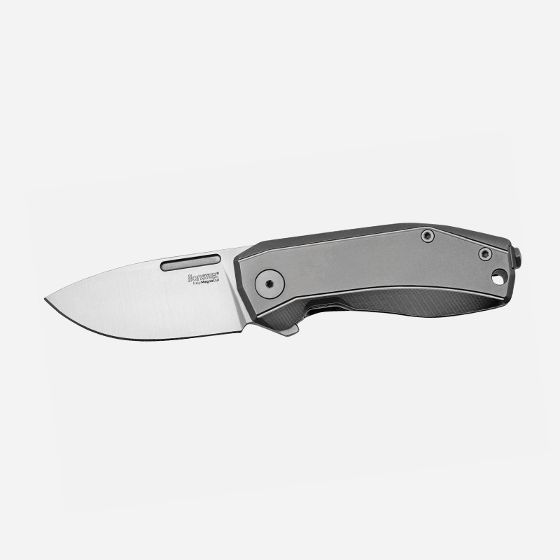 Нож LionSteel Nano MagnaCut Titanium Grey