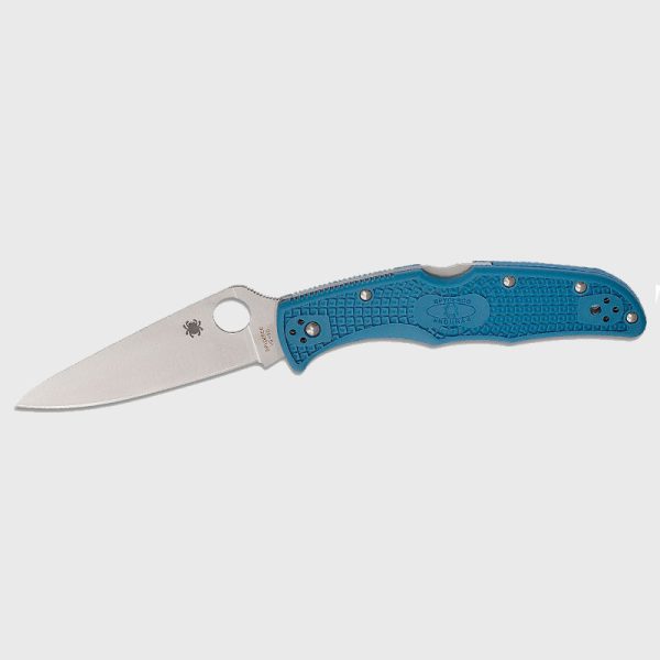 Spyderco Endura 4 Flat Ground Knife VG 10 FRN Blue