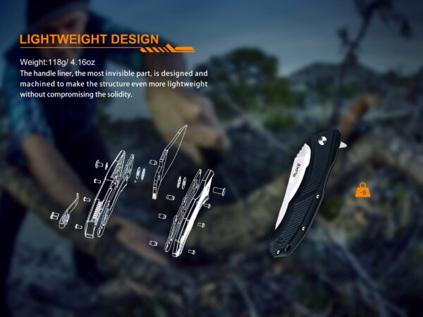 Ruike D198 - PB 8Cr13MoV PA GF Knife » Arms-Bg Оръжеен Магазин