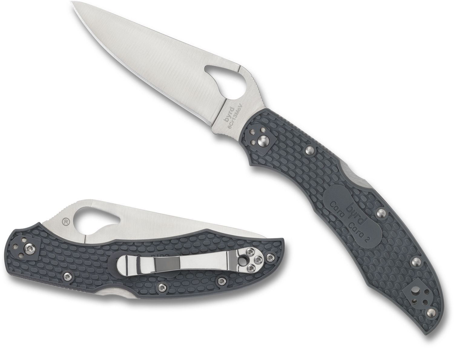 Нож Spyderco Byrd Cara Cara 2 8Cr13MoV FRN Grey