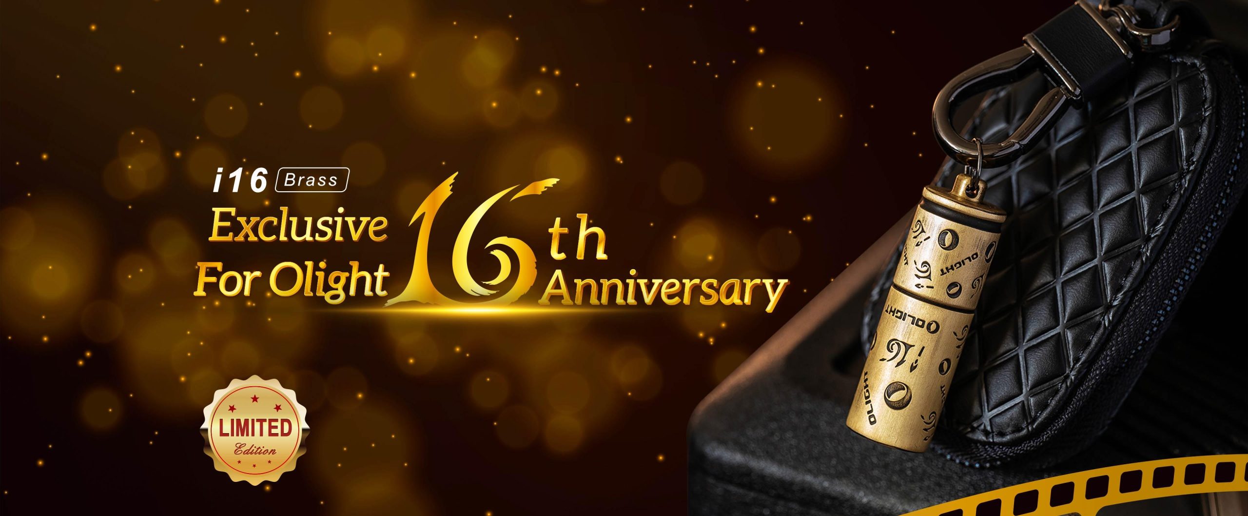 Flashlight Olight i16 180 Lumens Limited Edition Brass