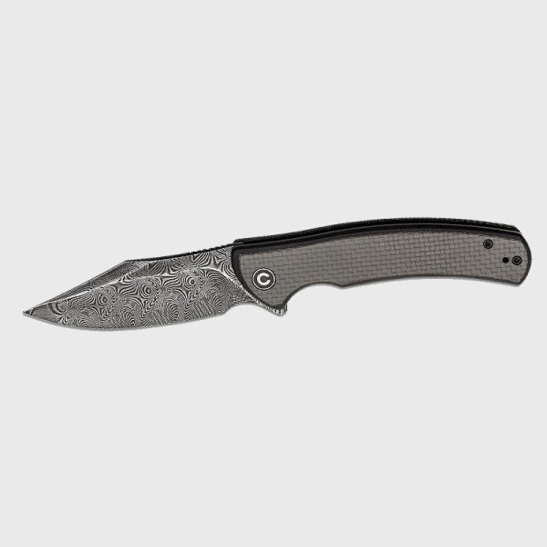 Нож-Civivi-SINISYS-DAMASCUS-Carbon-Fiber-G10-Black