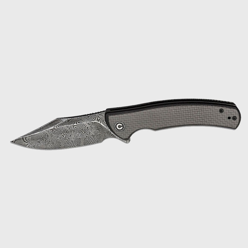 Нож-Civivi-SINISYS-DAMASCUS-Carbon-Fiber-G10-Black