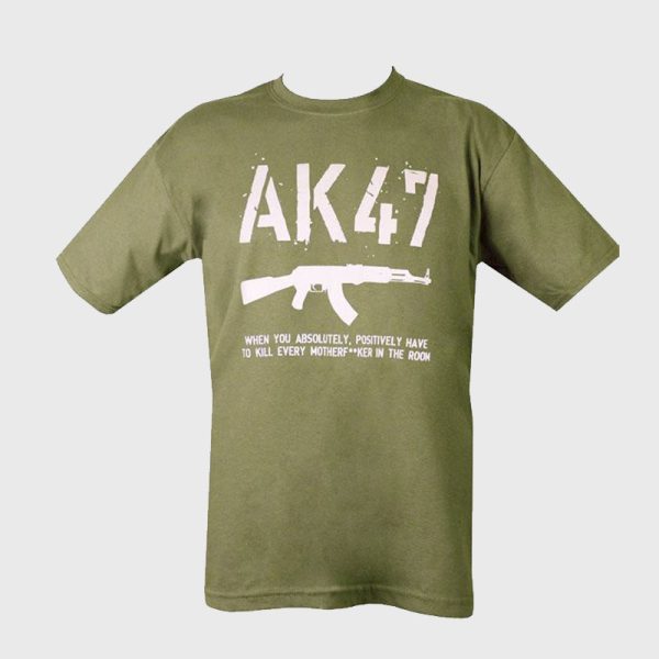 Тениска Combat UK AK47 T-shirt Olive XL