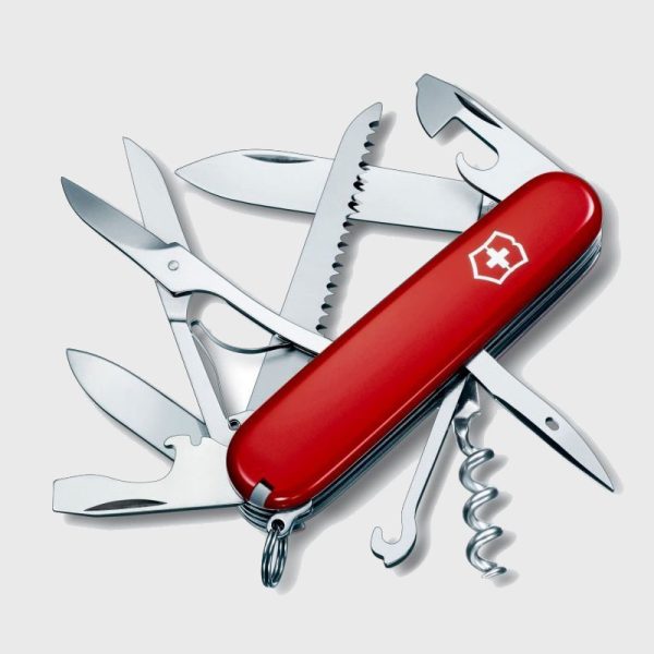 Джобен-Нож-Victorinox-Huntsman-Stainless-Steel-Plastic-Red