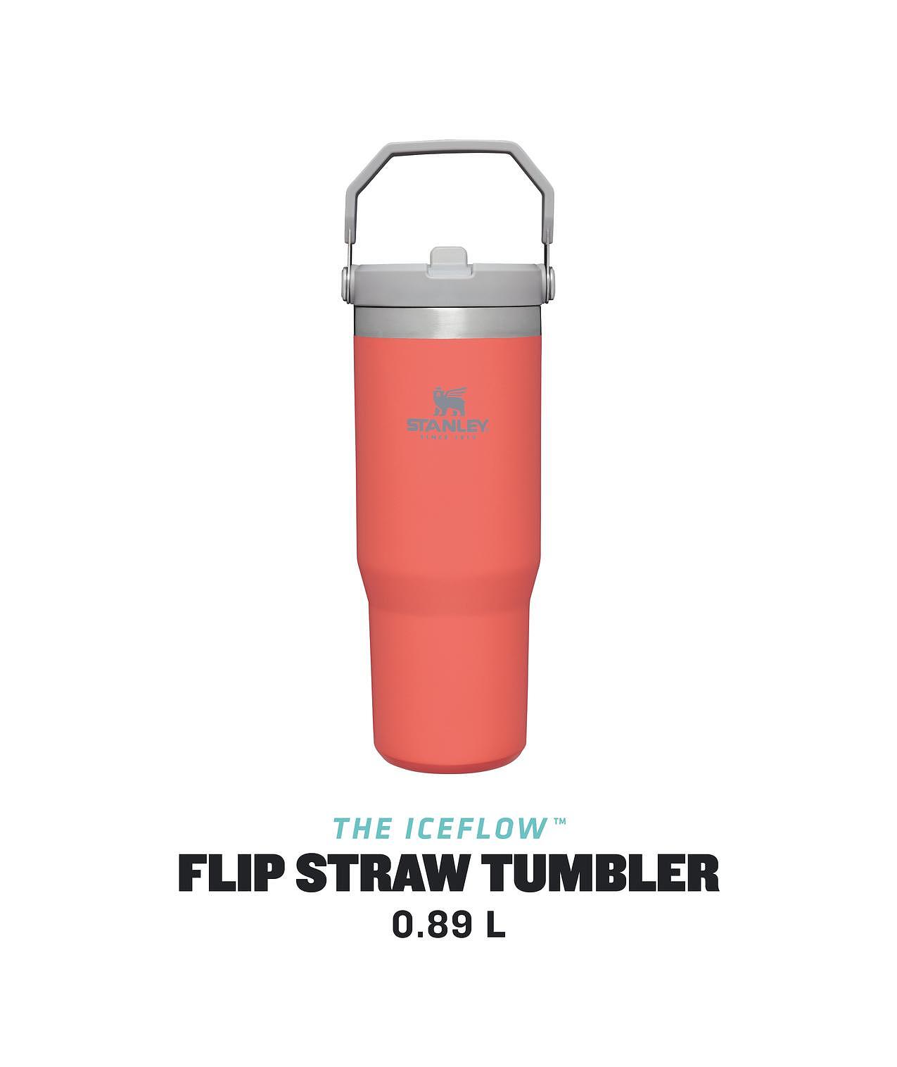 Термочаша Stanley The IceFlow – Flip Straw, 890 ml, оранжева