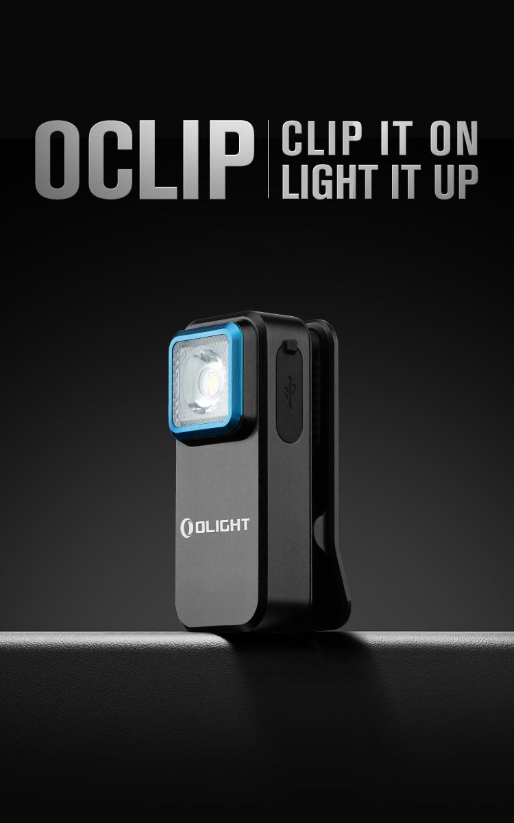 Заряден фенер Olight Oclip 300 Лумена black