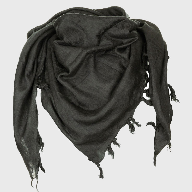 Scarf Shemagh Super soft fabric Max Fuchs 120 x 115 cm Black